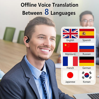 Translator Earbuds Real Time, Two-Way Language Translator Earbuds with Charging