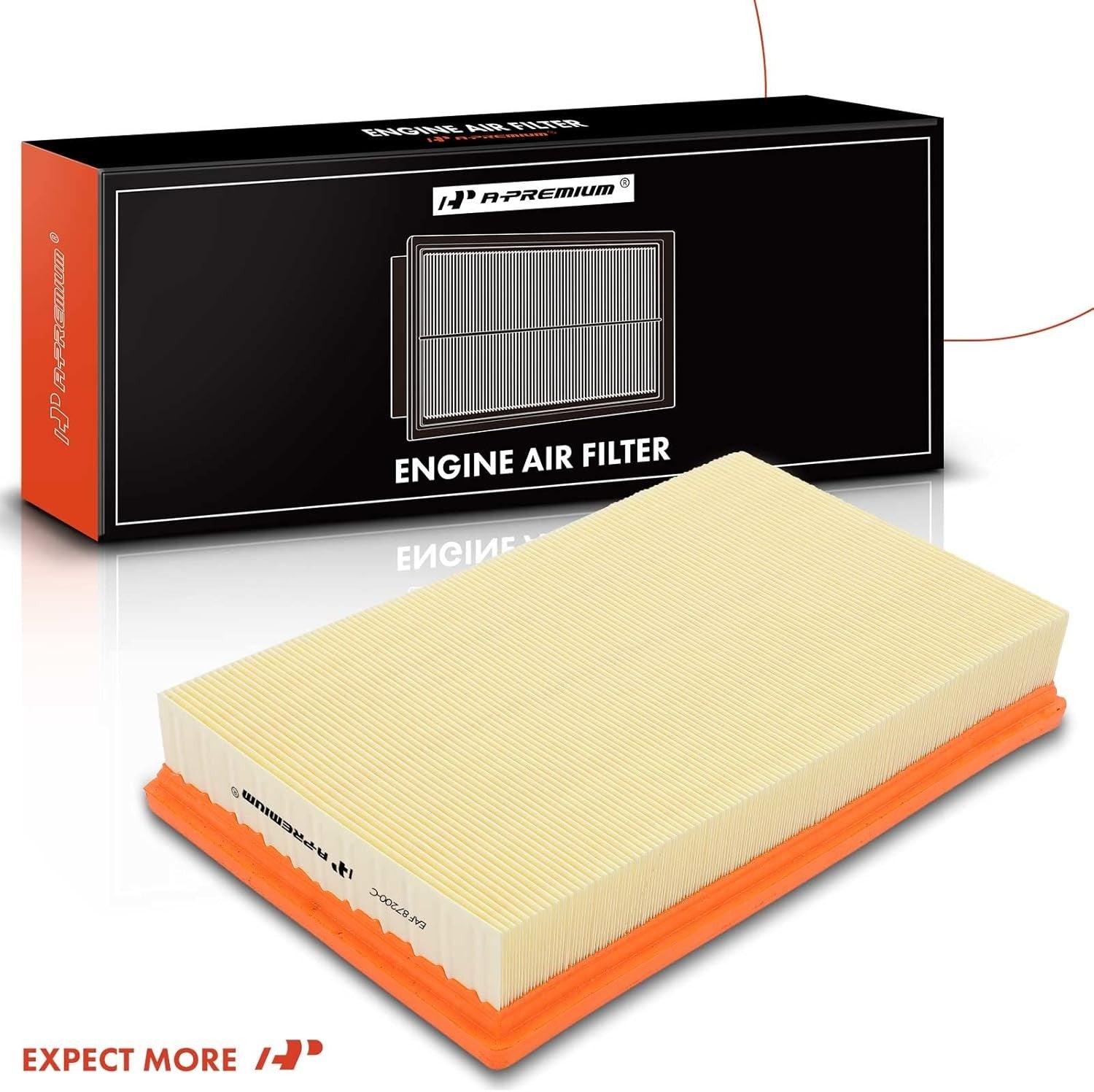 Engine Air Filter with Jaguar XJ8, XJR, Vanden Plas 1998-2003, XK8 1997-2006