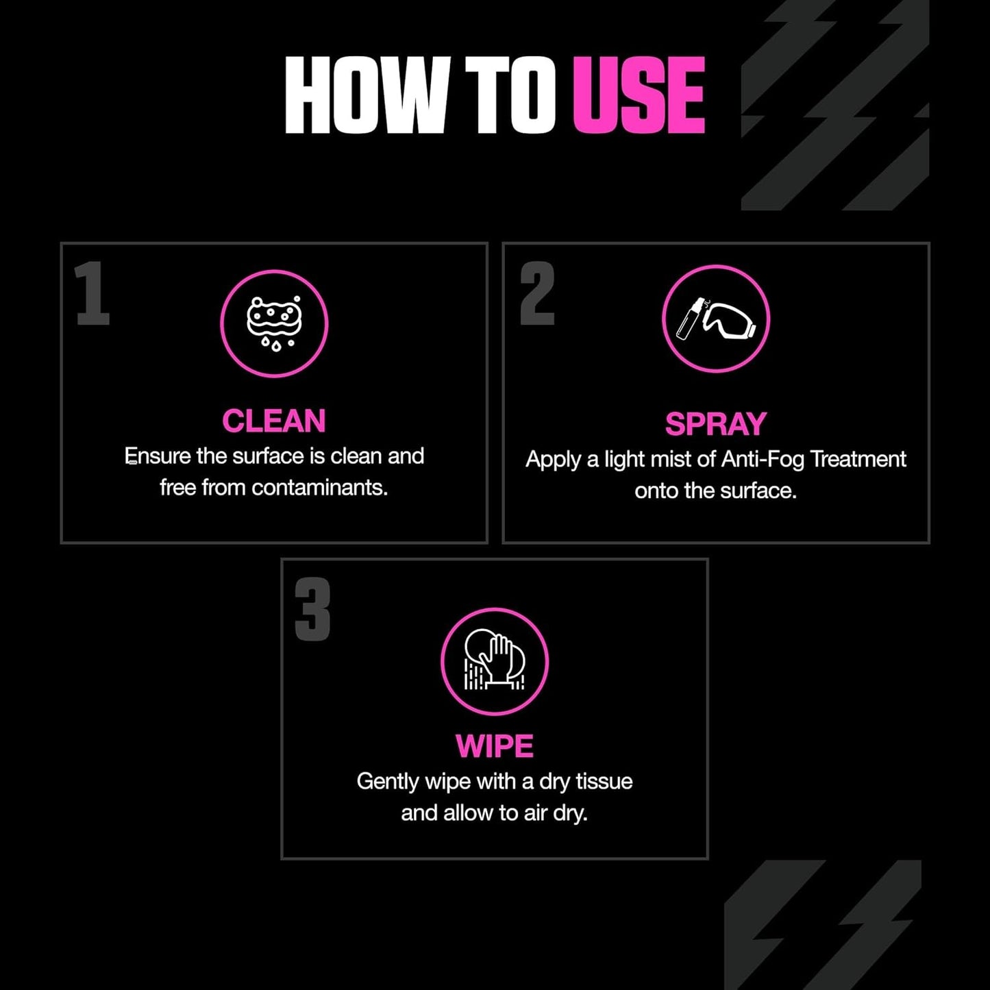 Premium Anti-Fog Treatment 30 Milliliters Long-Lasting Intensive Anti-Mist Spray