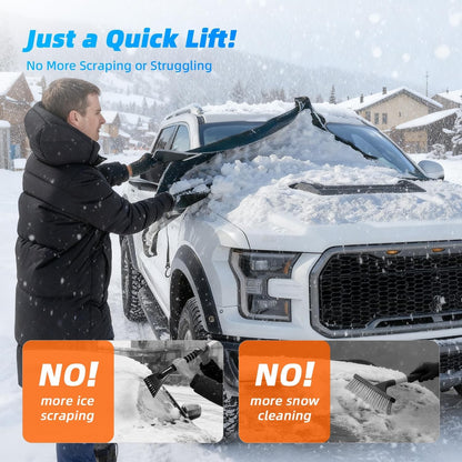 [2026 Upgraded] Car Windshield Cover for Ice and Snow [700D Waterproof Fabric]
