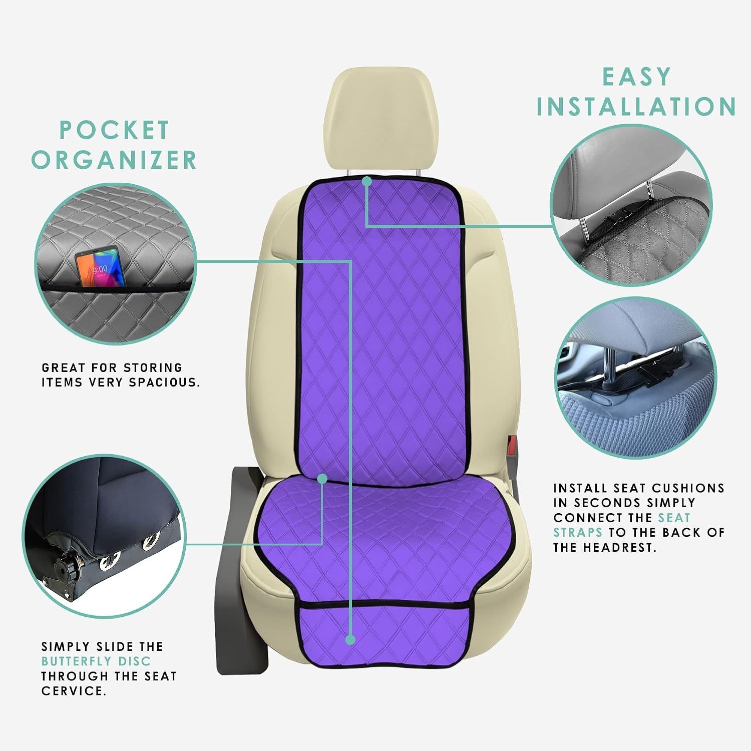 Car Seat Cover Cushion Cars Trucks SUV, Neosupreme Car Seat Cushions, Waterproof