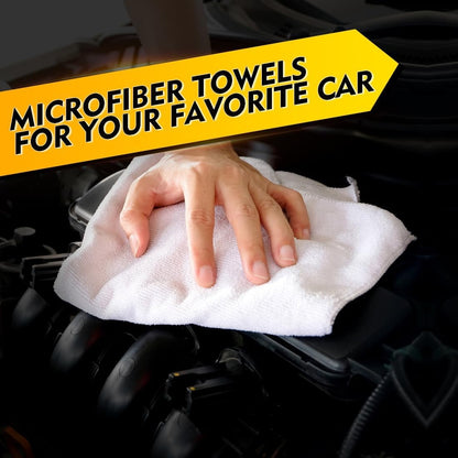 White Microfiber Cleaning Cloth 150 Pack, 12.5 x 12.5 inch Microfiber Towels
