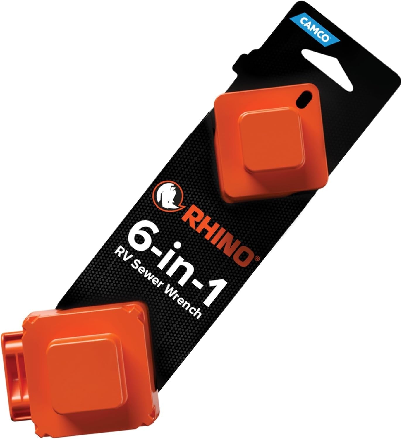 RhinoFLEX 6-in-1 Camper/RV Sewer Wrench - Compatible with 3-Inch and 4-Inch Male