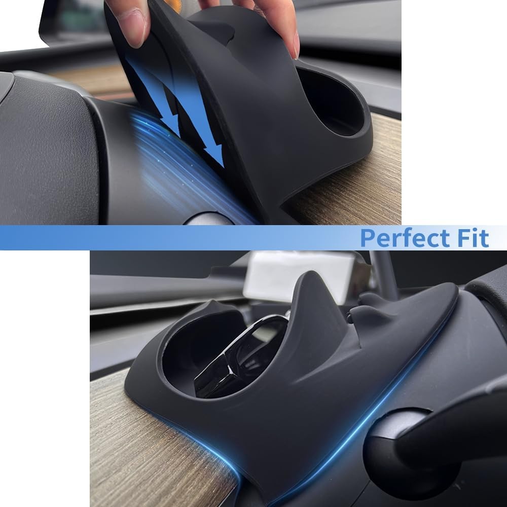 Steering Wheel Mount Phone Holder with Sunglasses Storage Organizer Tray