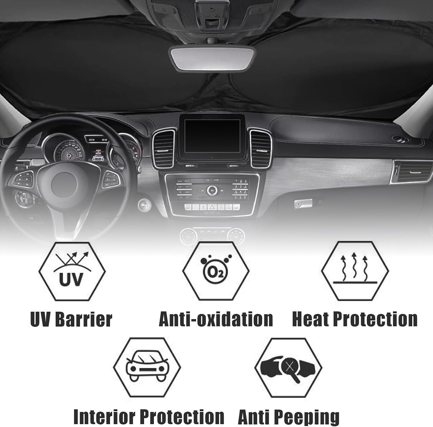 Sea Turtles Car Windshield Sun Shade Foldable Sunshade Front Window Cover