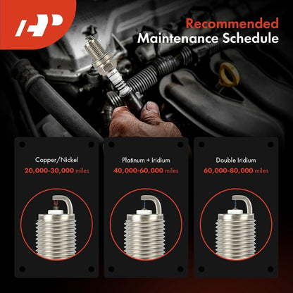 Iridium Platinum Spark Plugs with Ford F-150 F-150 Heritage Mustang, Crown 8 PCS