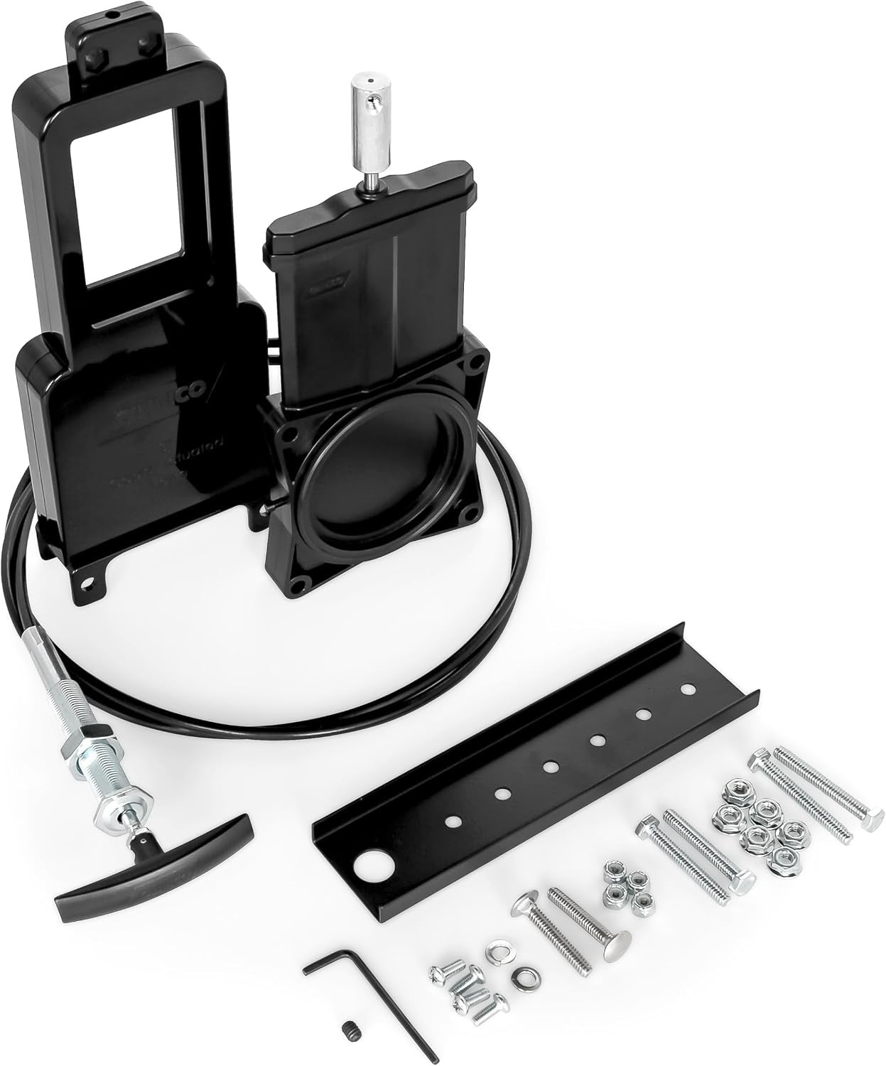 RV Sanitation System 3" Waste Valve with 72" Cable Extension Kit for Sidewall