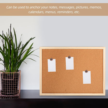 Cork Bulletin Board 15.7x11.8in – Thick Cork Surface Prevents Crumbling