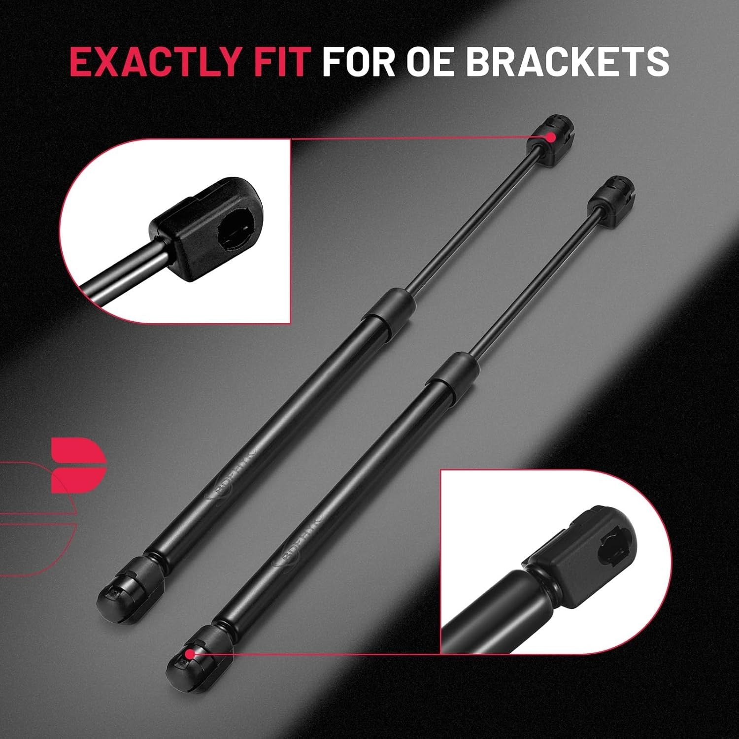 C16-09209 16 inch 38 Lbs (169 N) Camper Shell Shocks Lift Support Gas 2 PCS