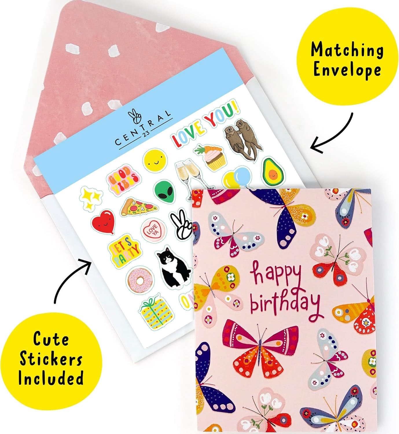 Pop Up Birthday Cards For Women - Butterflies Pop Up Card For Her - Butterfly