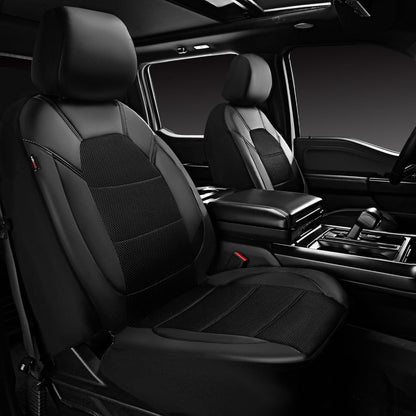 Universal Leather Two Front Seat Covers,Sport seat Covers fits Most Cars, SUVs