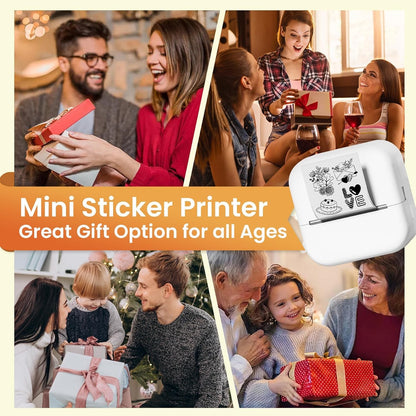 Print Pods Mini Sticker Printer, Sticker Printer, Mini Printer for Study Notes