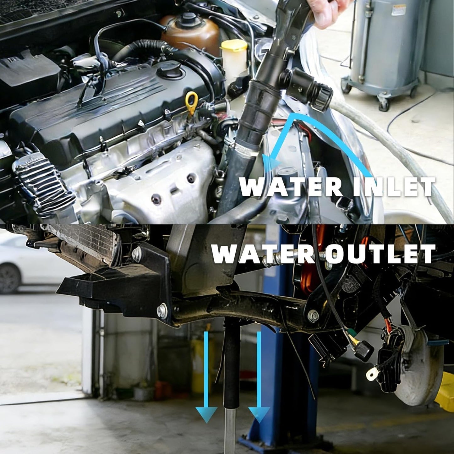 Coolant Flush Gun, Lever Action Heater Core Flush Kit, Coolant Flush Kit