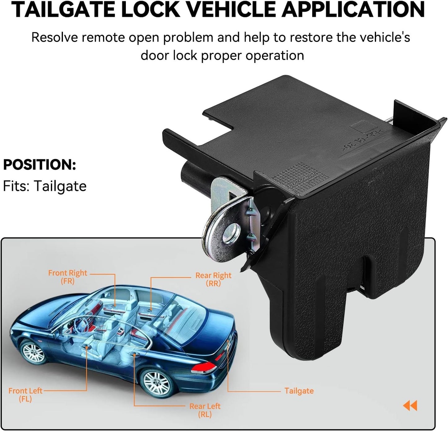 Trunk Latch Actuator with Volkswagen 2009-2014 Jetta Tiguan 2009-2017 Tailgate