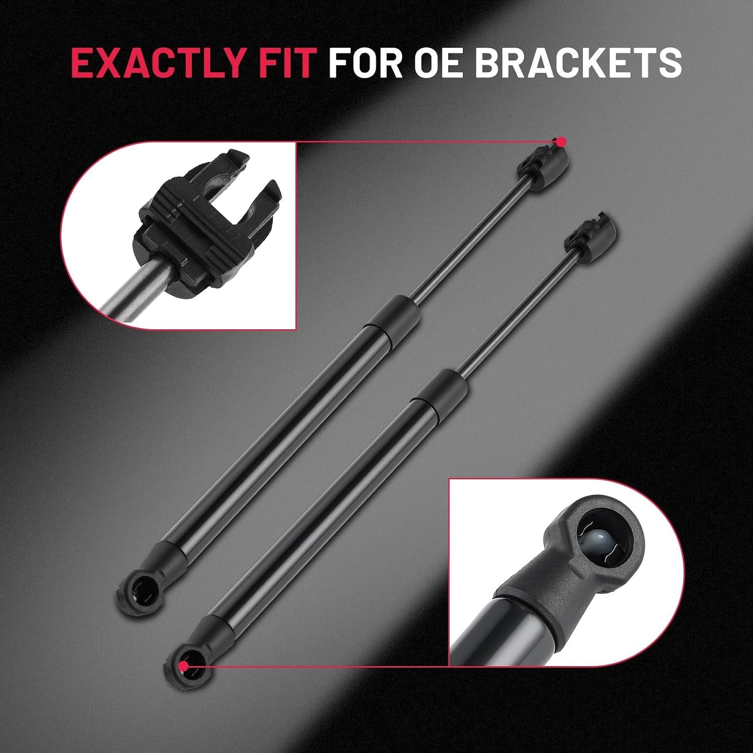 6303 12.32in/77.98Lbs (347N) Hood Struts Lift Supports Car Hood Holder Set of 2