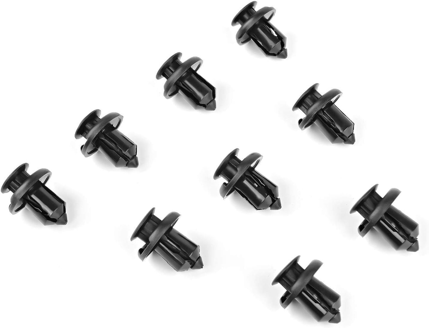 Fender Rivet Clips 100PCS 10mm Black GRC-45 Fastener Remover 91503-SZ3-003 Bonus