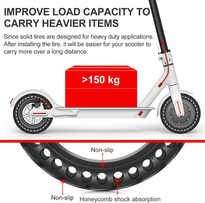 50/75-6.1 Tubeless Solid Tires for Electric Scooter 8 1/2 x2 Tire for Gotrax GXL