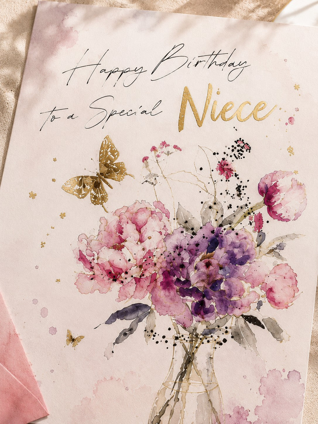 Birthday Bouquet Birthday Card for Women Special Friend Birthday Card for Niece