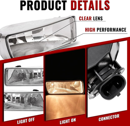 Fog Light Pair with 2006-10 Ford Explorer/Explorer Sport Trac Halogen Fog Lamp