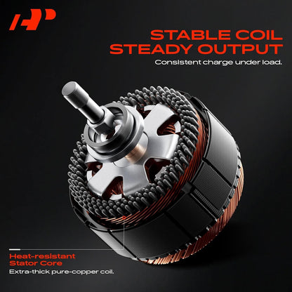 Alternator with Suzuki SX4 2007-2009 2.0L 12V 80A 5-Groove Pulley Clockwise