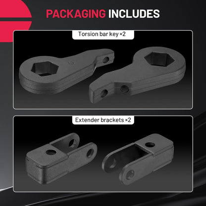 3" Front Leveling Lift Kits Compatible with 1999-2007 Chevy Silverado 1500 4WD
