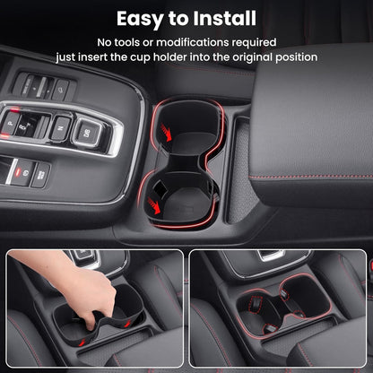 Cup Holder Insert for Honda CRV 2023 2024 2025 2026, Center Console Cup Holder