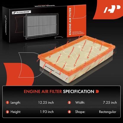 Engine Air Filter with Jaguar XJ8, XJR, Vanden Plas 1998-2003, XK8 1997-2006