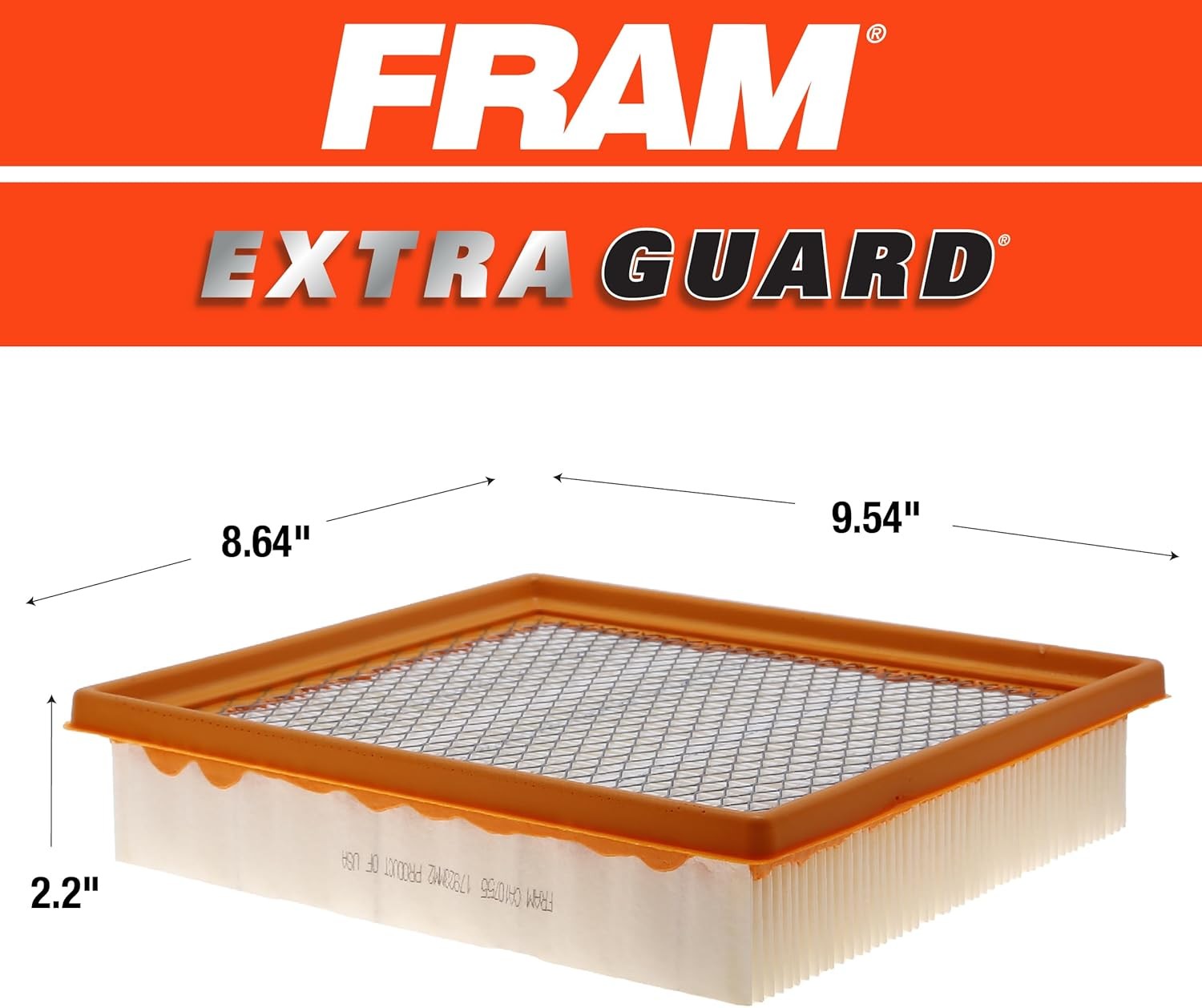 Extra Guard CA10755 Replacement Engine Air Filter for Select Lexus, Toyota, Jeep