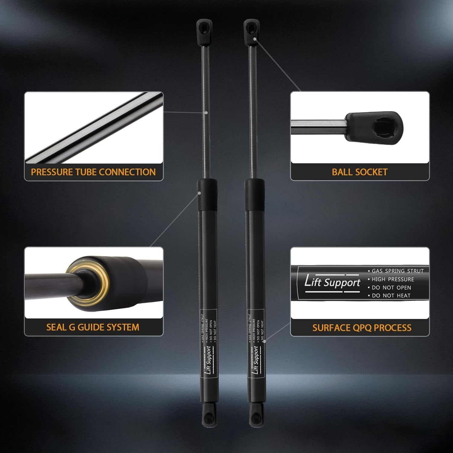 Rear Trunk Lift Supports for Ford Expedition 2003-2017 Tailgate Gas Shock Struts