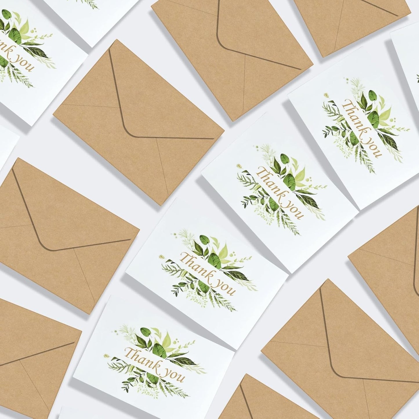 30-Pack Floral Thank You Cards, Includes Envelopes & Stickers for Multiple