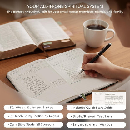 Daily Christian Bible Study Journal for Women & Men, 8.27x5.83” A5 Hardcover