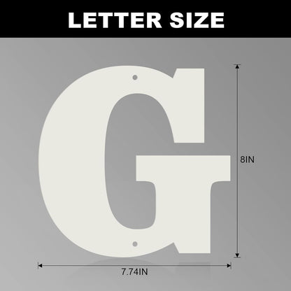 White Metal Address Letters & Numbers, Outdoor Use for Home, Mailbox & Office