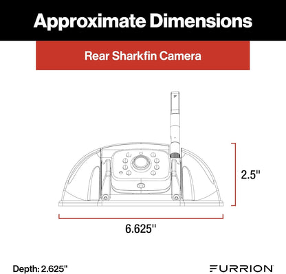 Vision S+ RV Backup Camera System – Sharkfin Wireless Camera, 1080p HD 140° Wide
