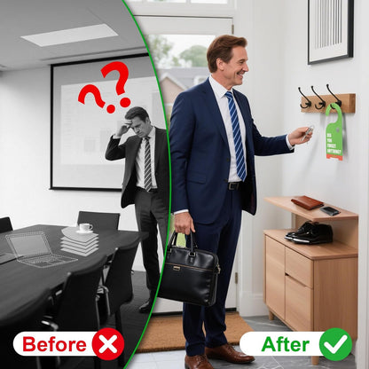 2 Pack "Did You Forget Anything?" Door Knob Reminder Sign, Visual 7.7" x 3.5"