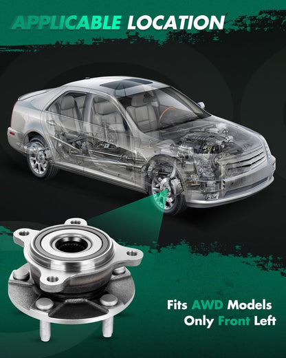 1Pcs Wheel Hub Front Left Side for Lexus IS250 2006-2015 IS300 16-19 IS350 11-19
