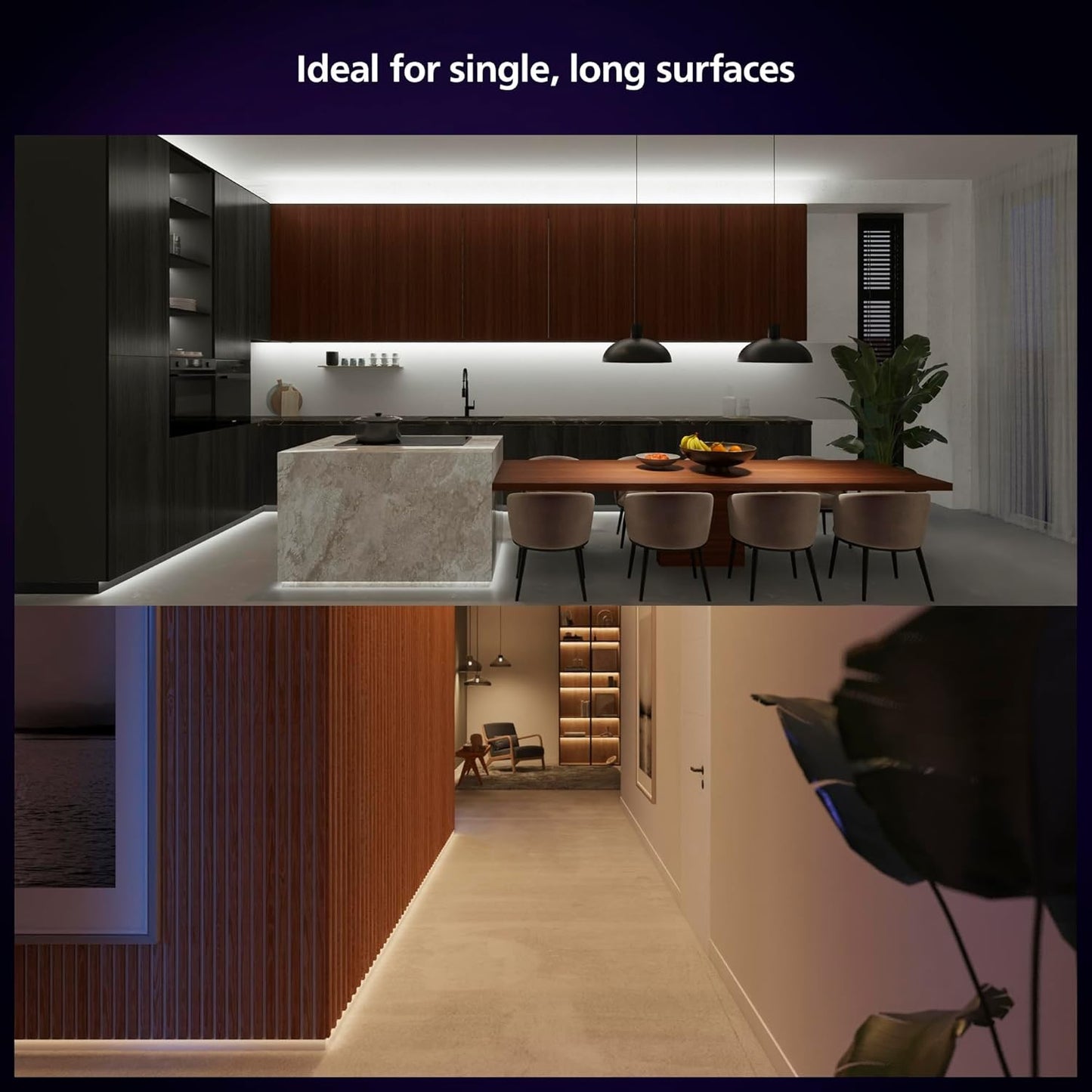 Indoor 10 Ft Smart RGBWW LED Solo Lightstrip Base Kit, 1 Pack, Control with App