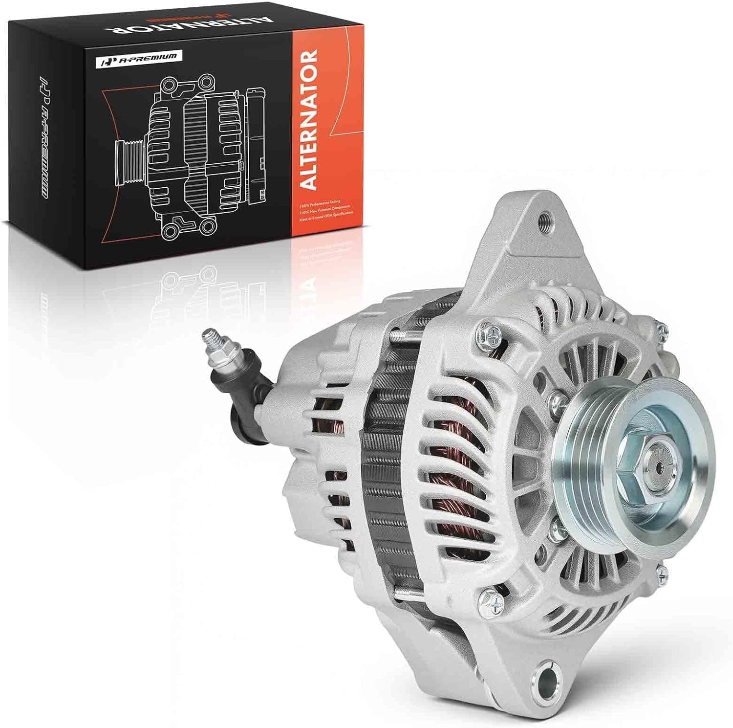 Alternator with Suzuki SX4 2007-2009 2.0L 12V 80A 5-Groove Pulley Clockwise