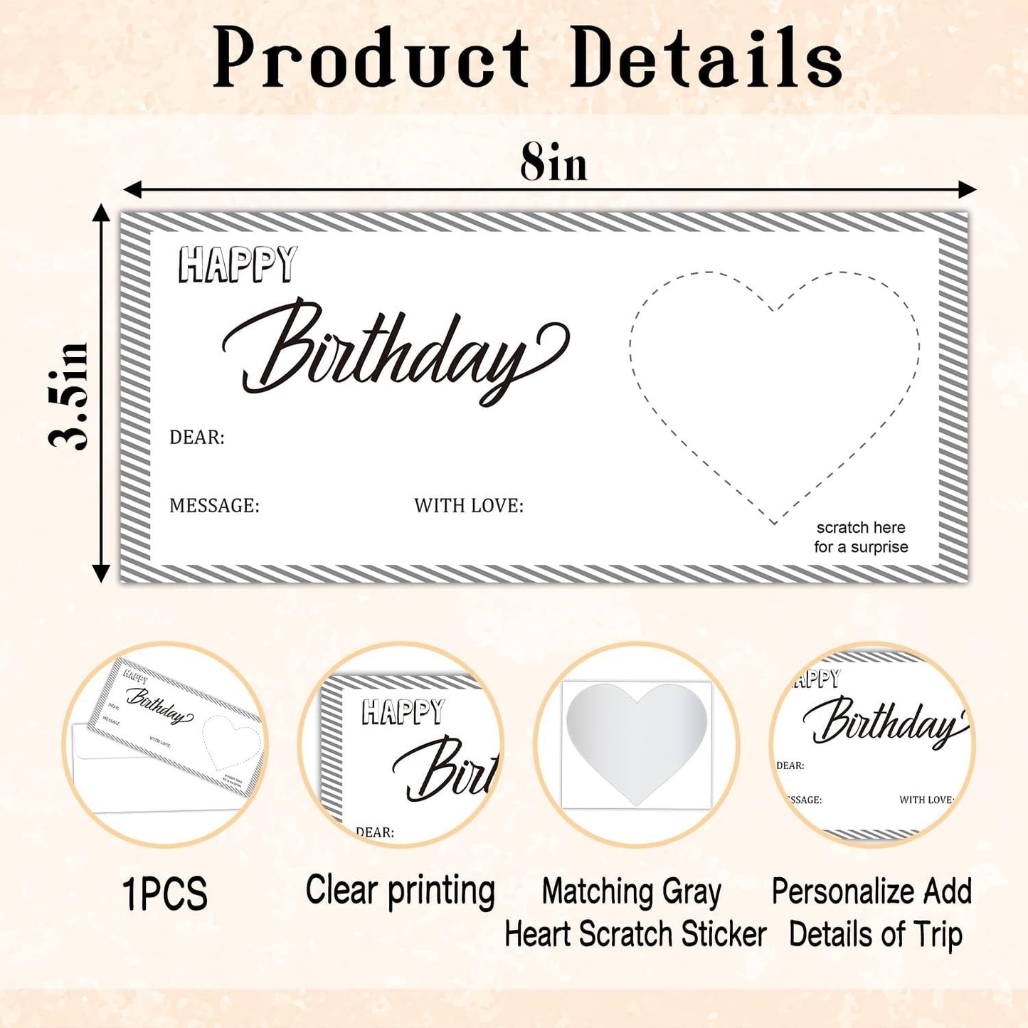 Stripes Plane Tickets Travel Ticket Gift, Surprise Trip Reveal With Envelopes