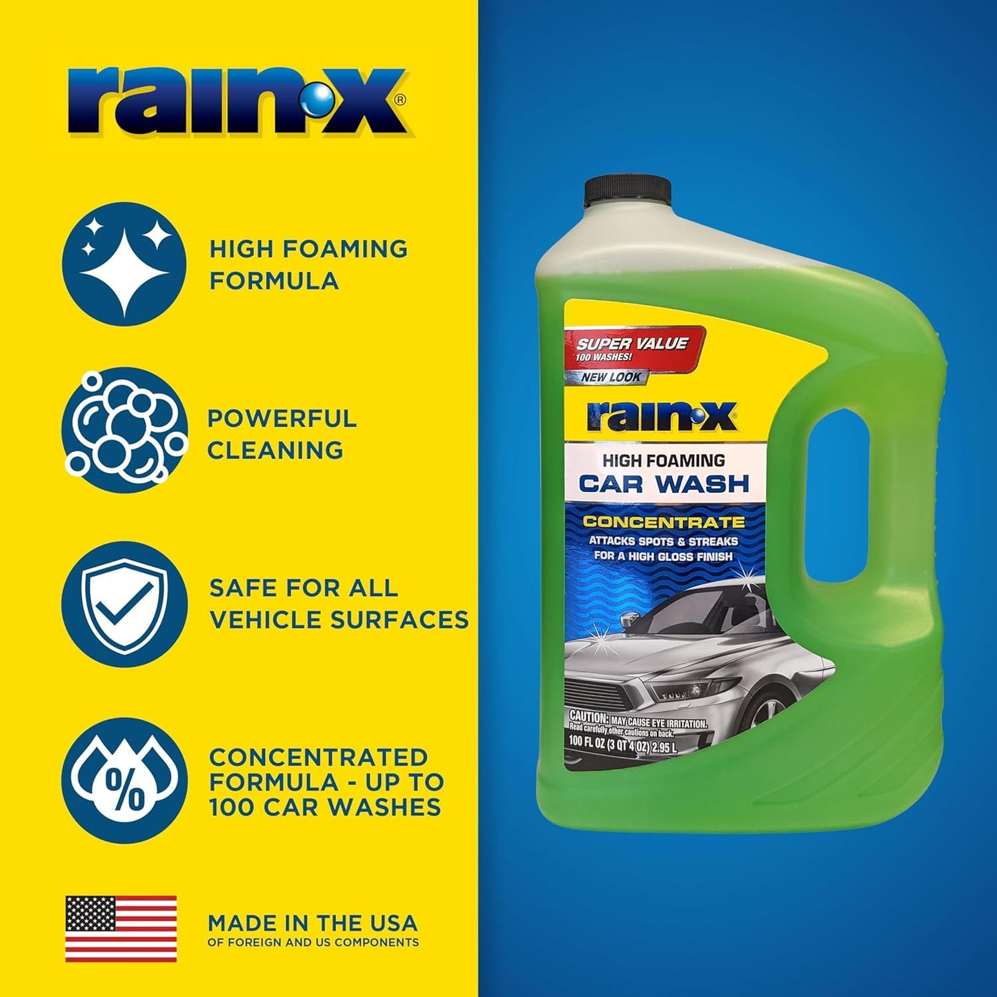 620191 Car Wash - 100 fl oz. High-Foaming, Concentrated Formula for Greater