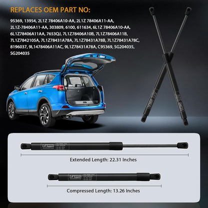 Rear Trunk Lift Supports for Ford Expedition 2003-2017 Tailgate Gas Shock Struts