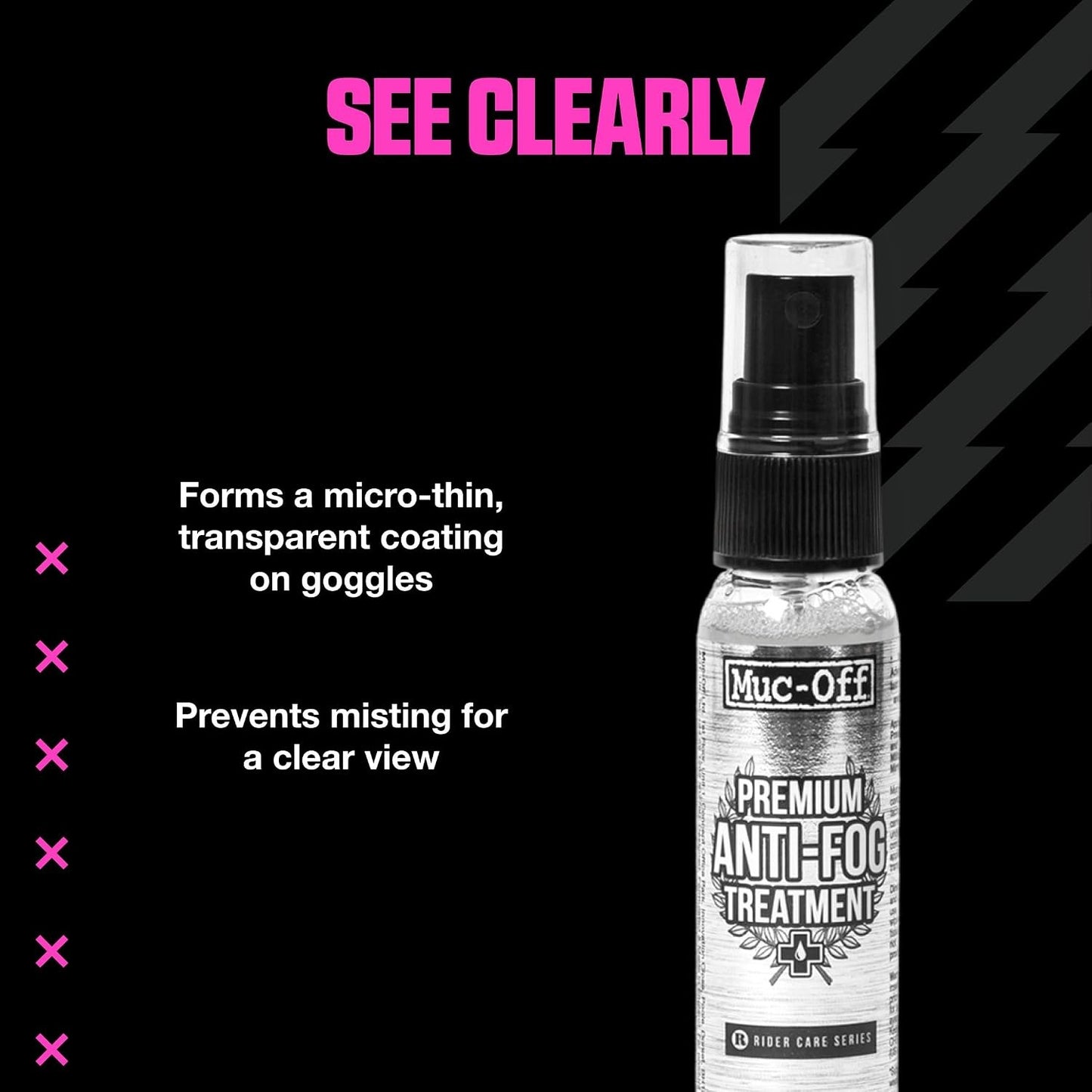 Premium Anti-Fog Treatment 30 Milliliters Long-Lasting Intensive Anti-Mist Spray
