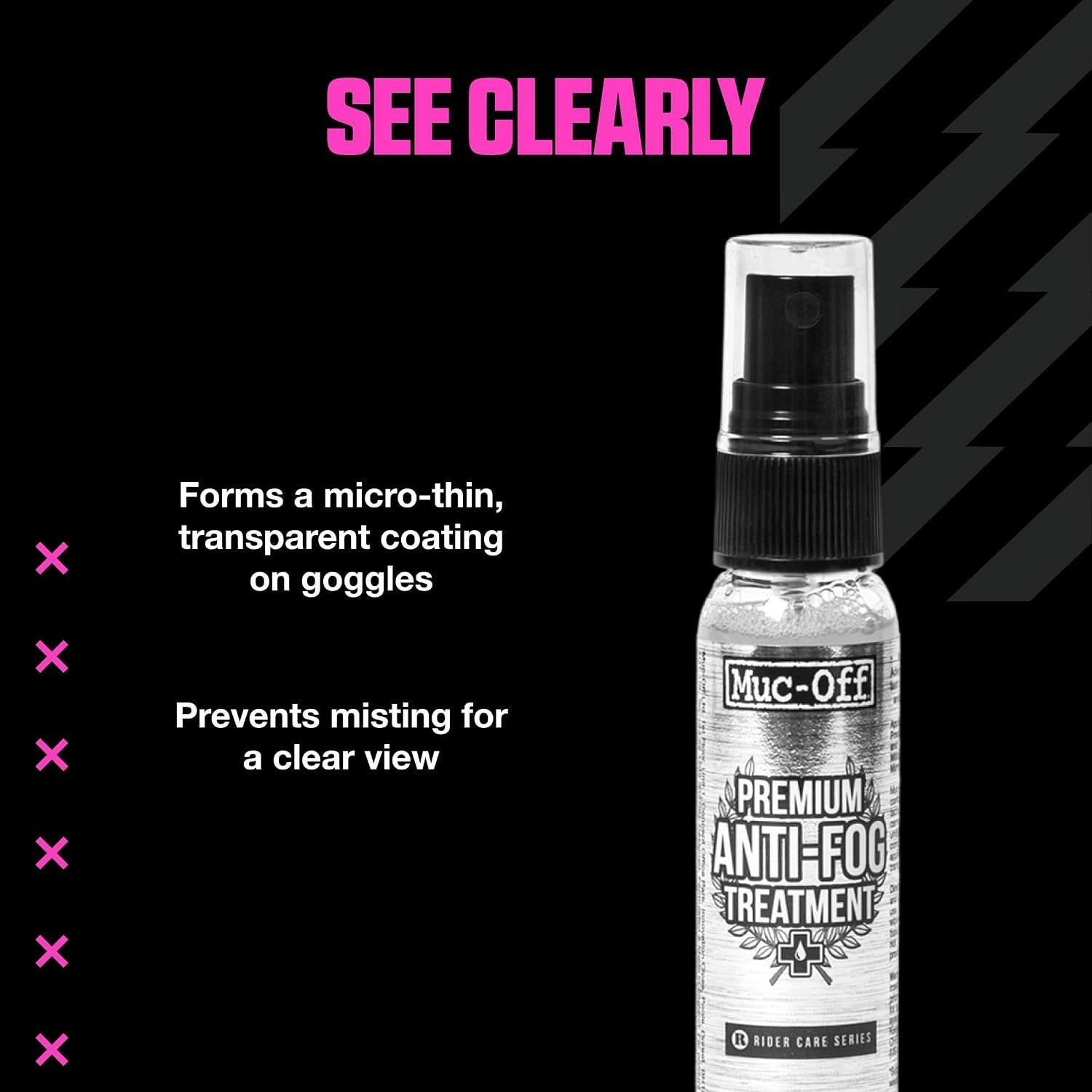 Premium Anti-Fog Treatment 30 Milliliters Long-Lasting Intensive Anti-Mist Spray