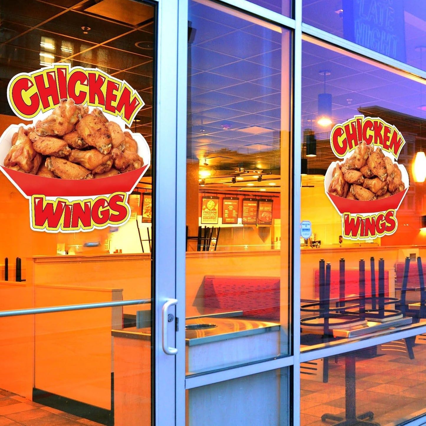 Chicken Concession Die Cut Stickers Restaurant Food Truck Die Cut Vinyl Chicken
