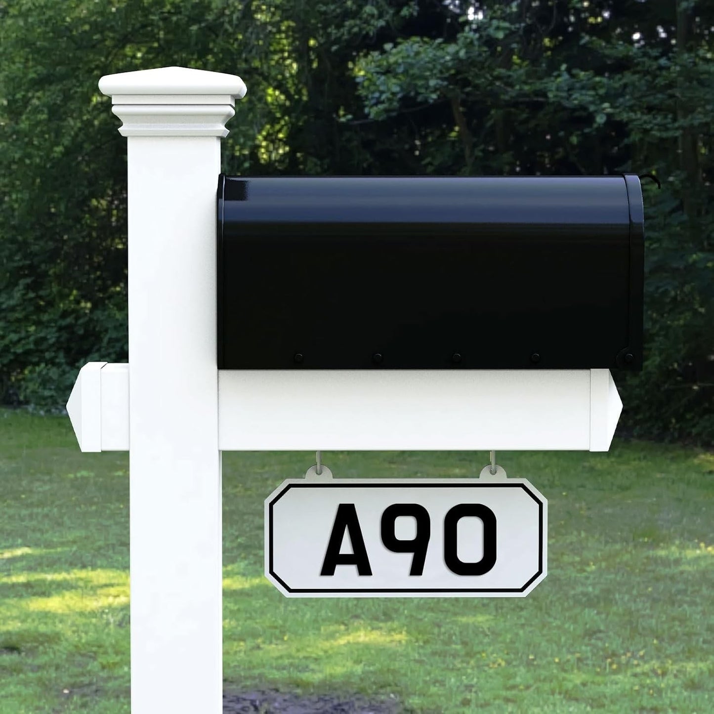 3Inch Black Metal Outdoor Address Signs With Numbers And Letters,Waterproof（H）