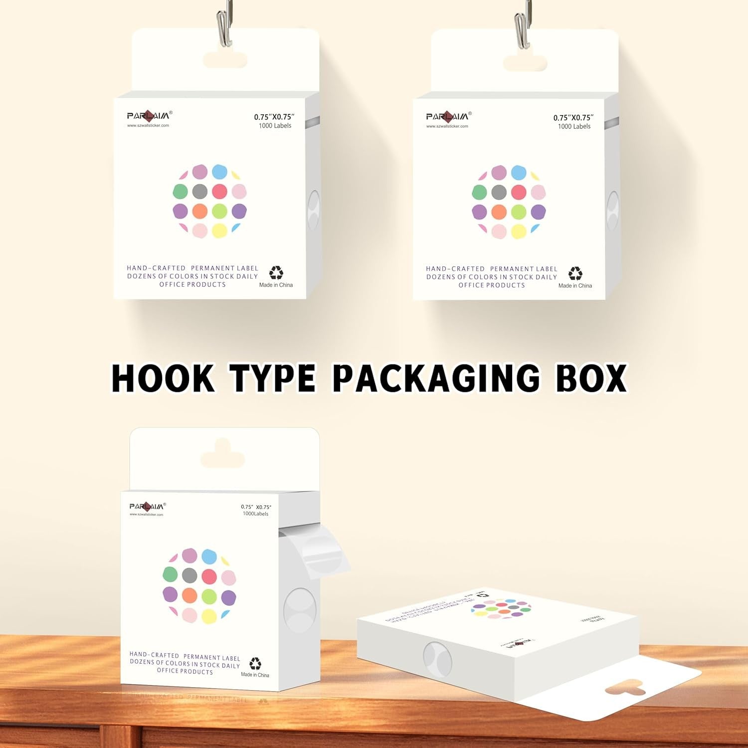3/4 Inch Roll Color Coding Labels,1000 per Roll Round Permanent Adhesive Color
