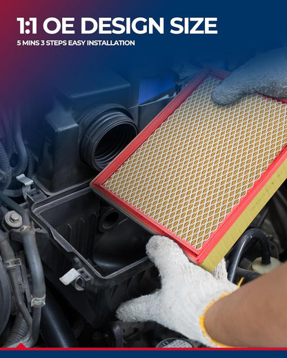 Engine Air Filter, CA12071 Replacement For BMW 330i, 430i, 230i, 340i & More