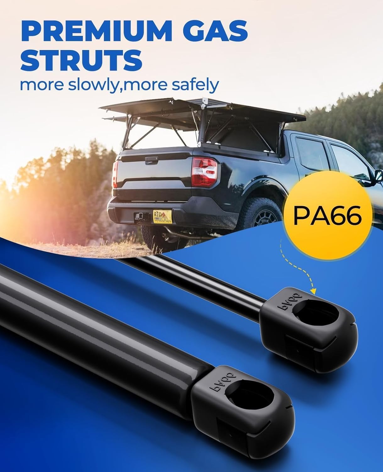 GSNI-5200-30 C16-02622 17 inch 28lb/125N Gas Struts, 4423 Gas Shock Lift 2Pcs