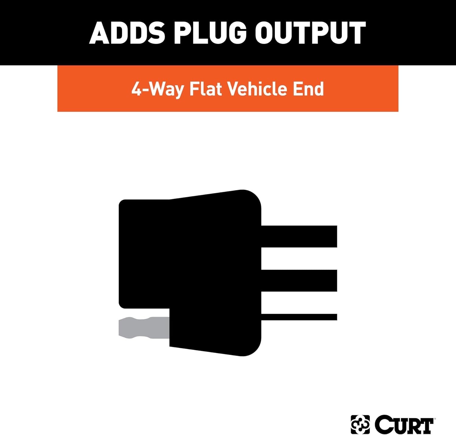 55384 Replacement Vehicle-Side USCAR 4-Way Flat Trailer Wiring Harness