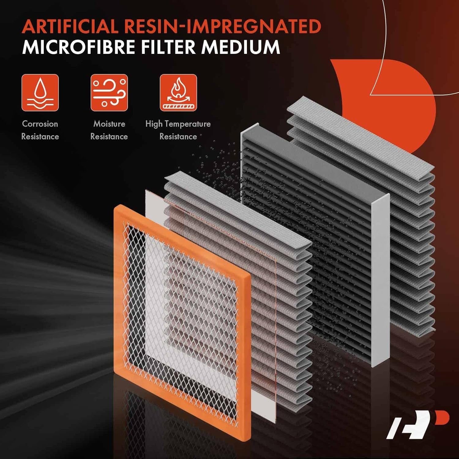 Engine Air Filter with Jaguar XJ8, XJR, Vanden Plas 1998-2003, XK8 1997-2006