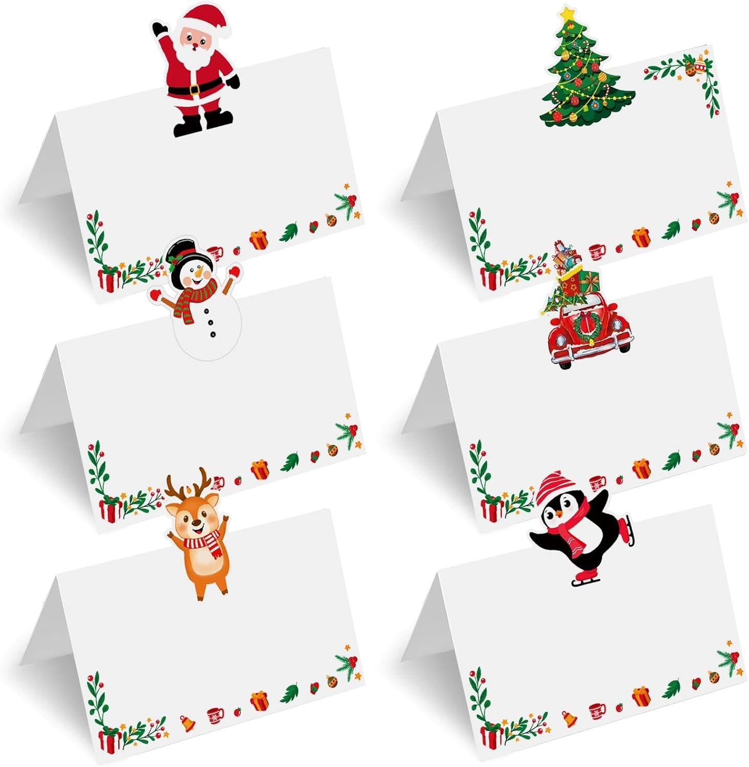 Christmas Place Cards for Table Setting Eucalyptus 25 pack Random style shipping